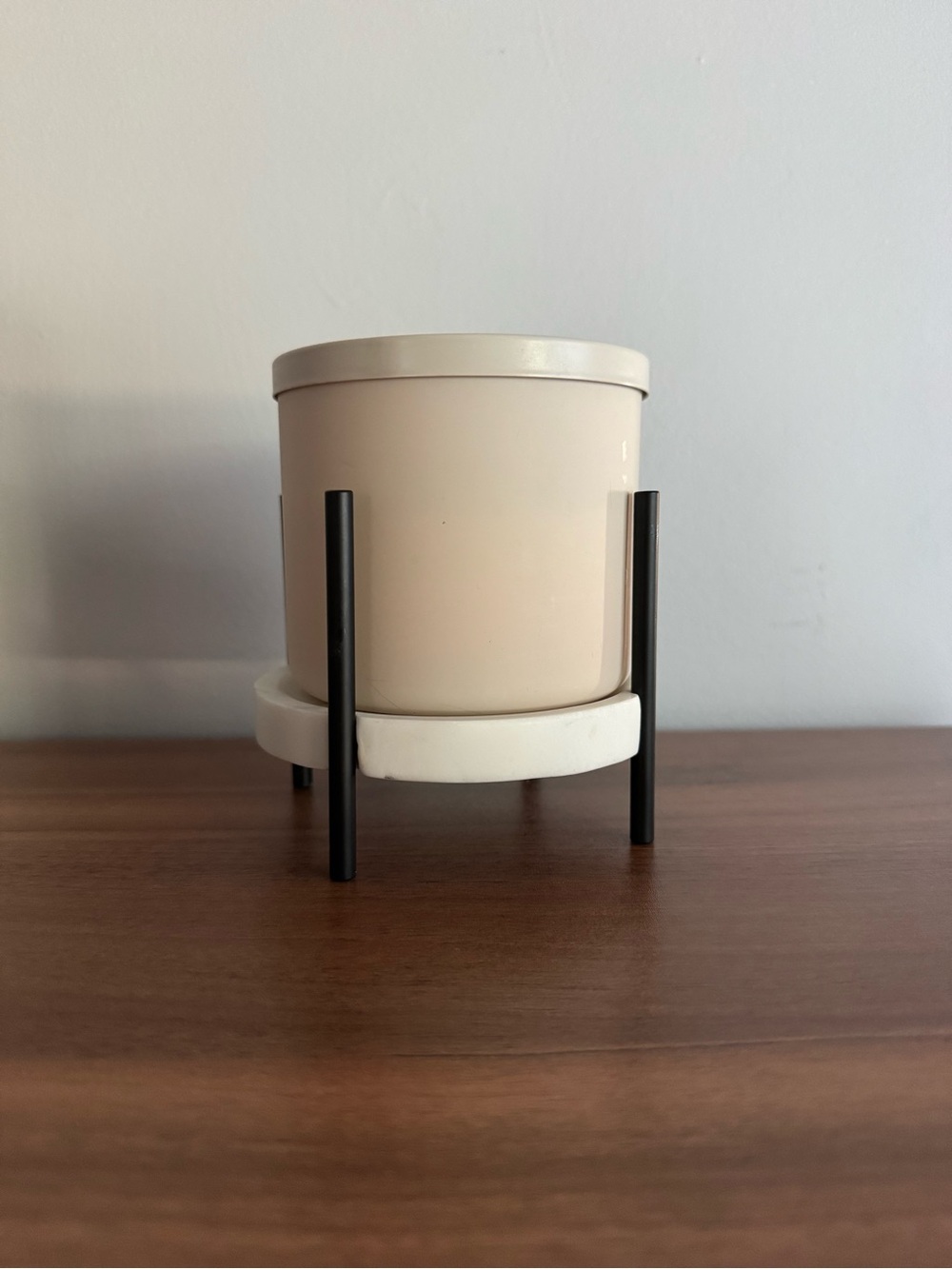 NWT BBW Candle Holder, Marble for 3-wick candle